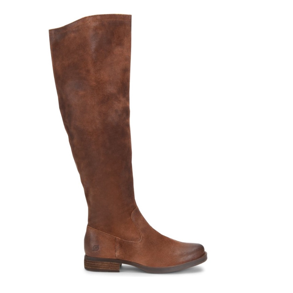 Tall Brown Leather Riding Boots - Women
